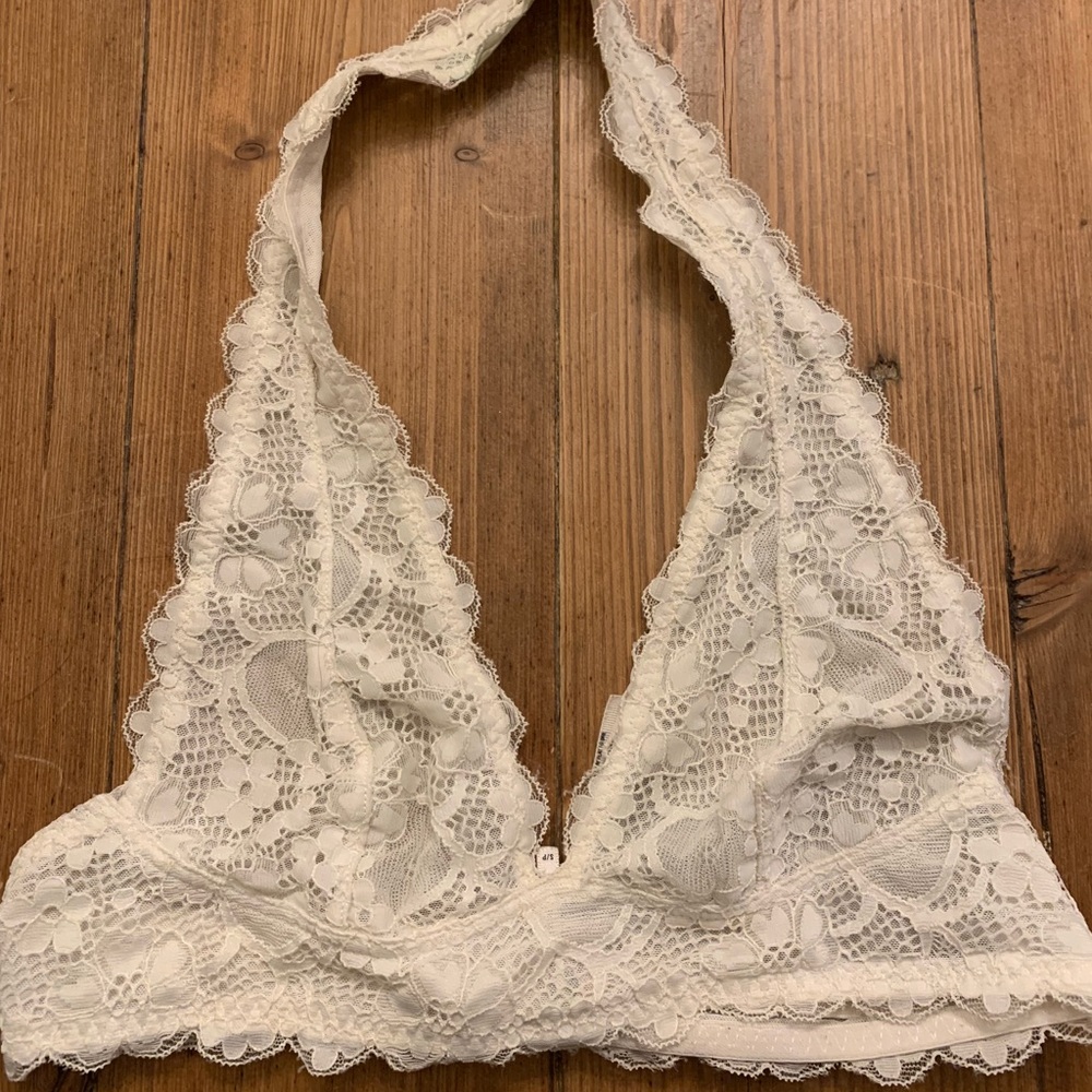Free People Lace Halter Bra
